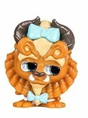 Disney Doorables Series 2 Beast From Beauty and the Beast Curly Hair Bows RARE
